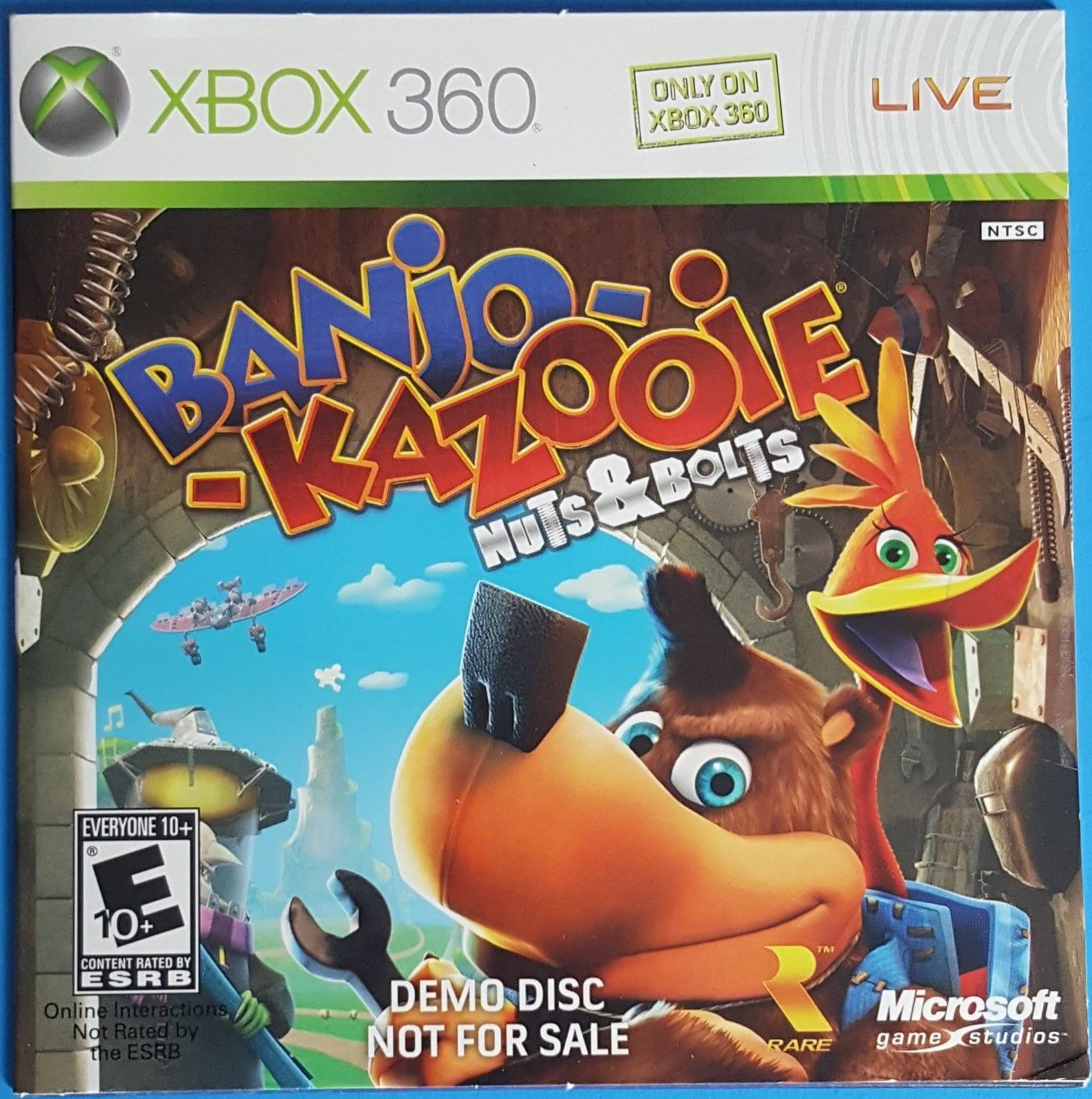 Banjo-Kazooie: Nuts & Bolts (Xbox 360, 2008) Complete With Manual and  Foldout
