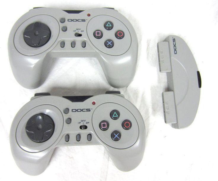 Docs Wireless PS1 Controller Set Used For Sale Retro Game