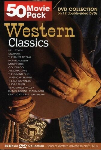 Western Classics: 50 Movie Pack: Rollin' Plains / Sing Cowboy / Hooded Horseman / Arizona Days / Song Of The Gringo / ... - DVD