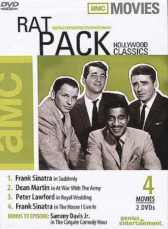AMC Movies: Rat Pack Hollywood Classics: Suddenly / At War With The Army / Royal Wedding / The House I Live In - DVD