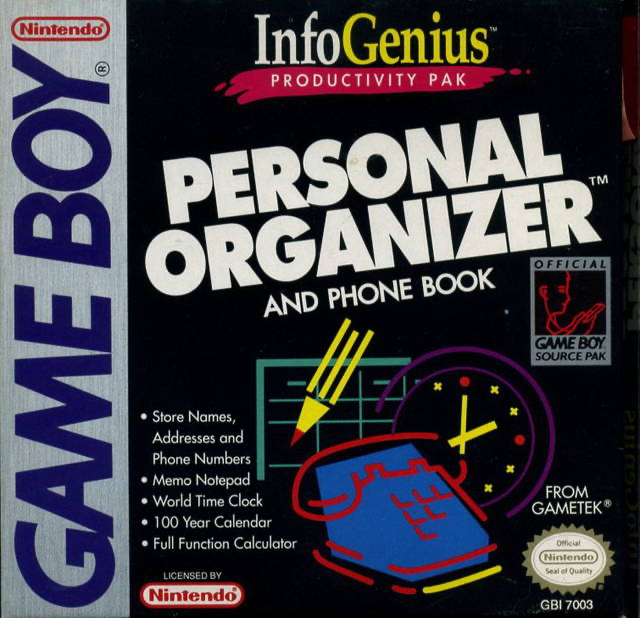 Infogenius Personal Organizer - Game Boy