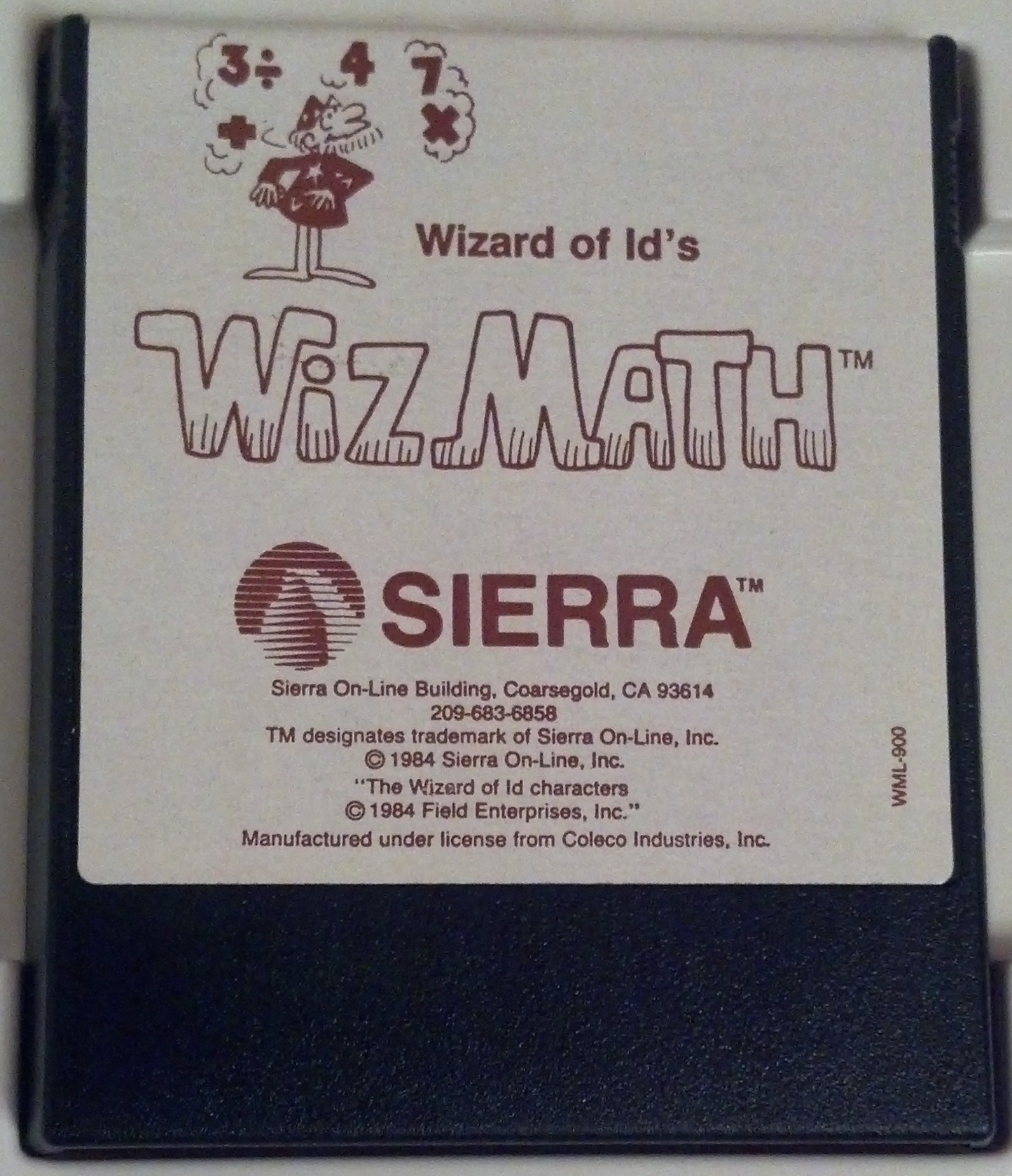 Wizard of Id's Wiz Math - Colecovision