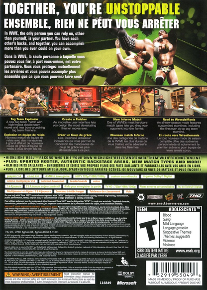 WWE SmackDown vs. Raw 2009 - Xbox 360