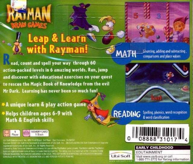 Rayman: Brain Games - PS1