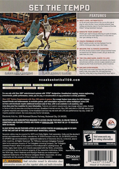 NCAA Basketball 09 - Xbox 360