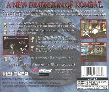 Mortal Kombat 4 - Greatest Hits - PS1