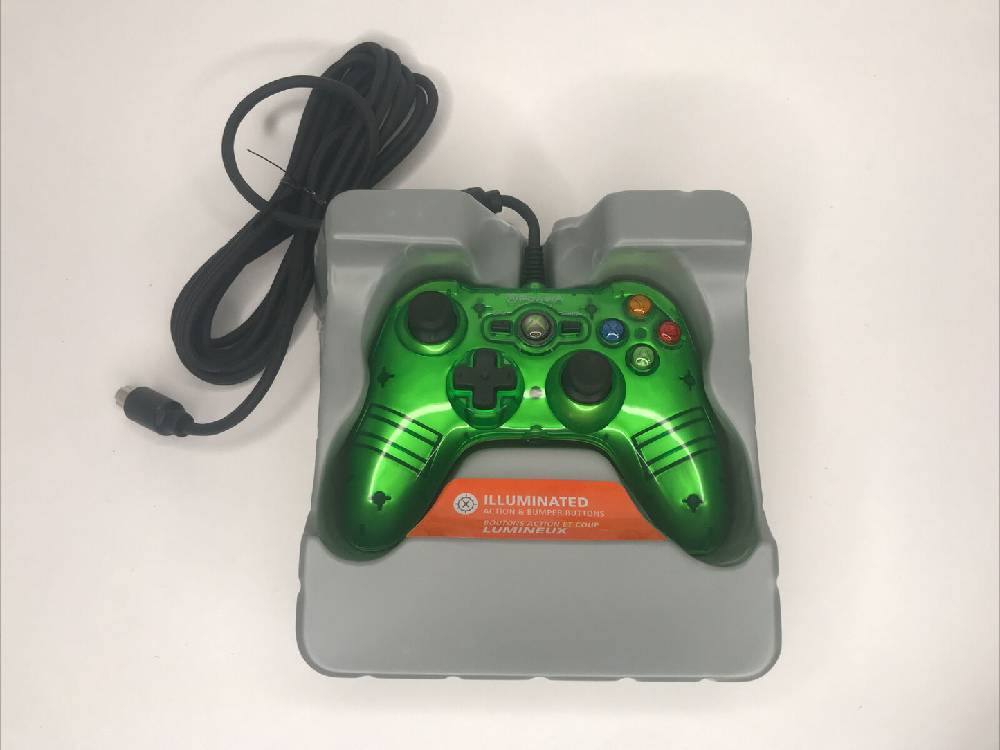 Controller Wired Power A Mini Pro Ex Green Xbox 360 - Xbox 360
