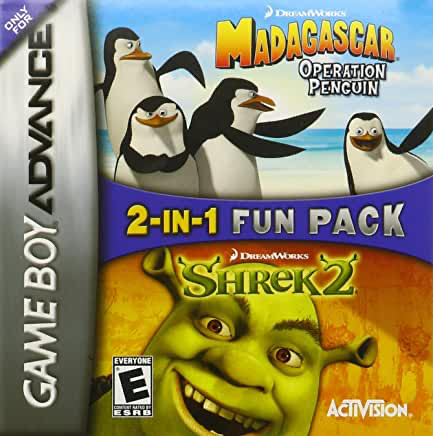 Madagascar Operation Penguin and Shrek 2 - Game Boy Advance