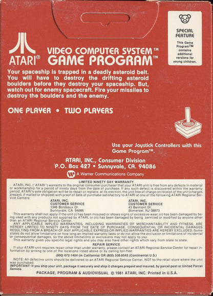 Asteroids (Picture Label) - Atari 2600