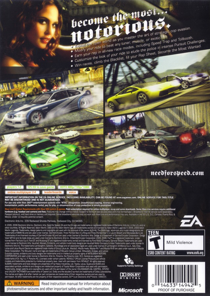 Need for Speed: Most Wanted - Platinum Hits - Xbox 360