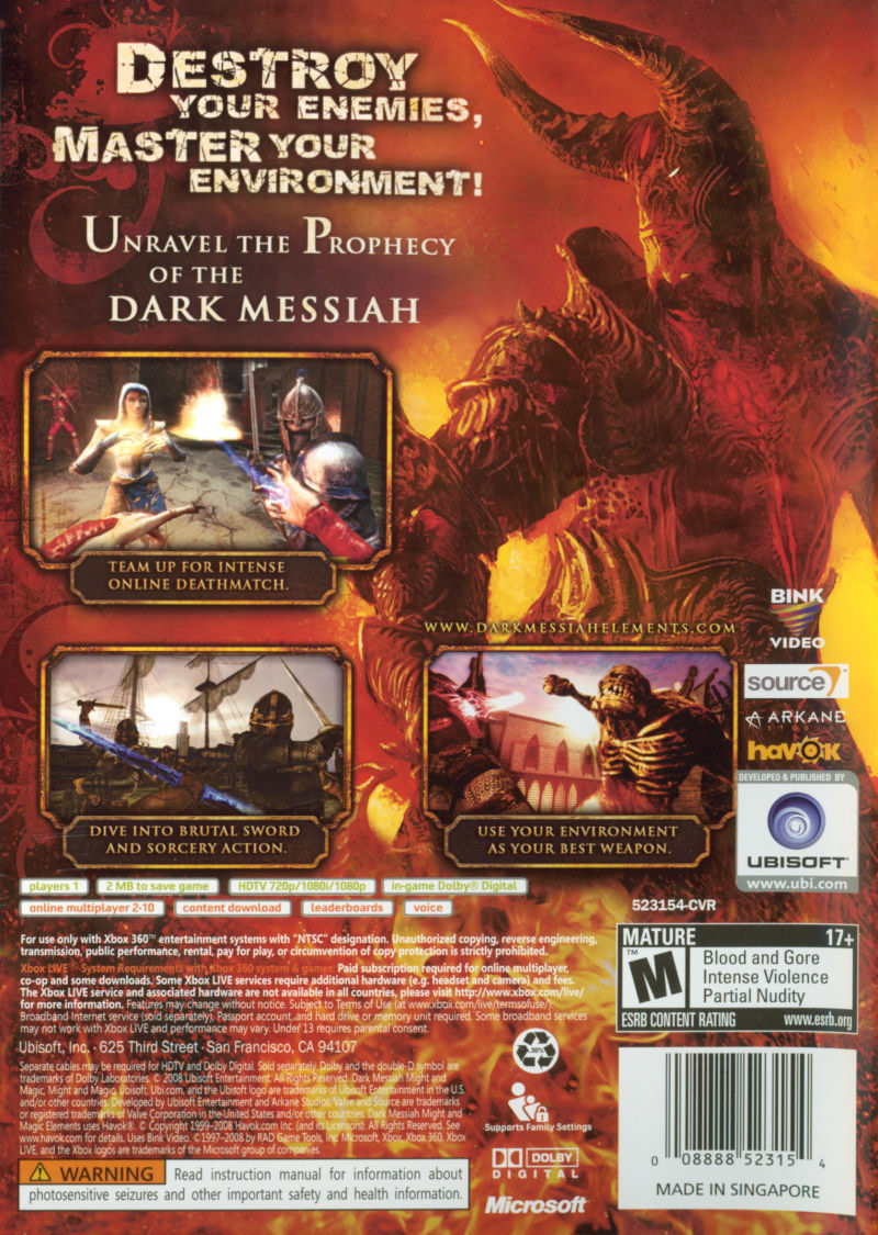 Dark Messiah: Might and Magic Elements - Xbox 360