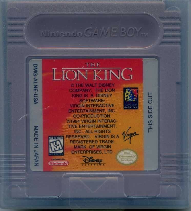 Lion King, The - Game Boy