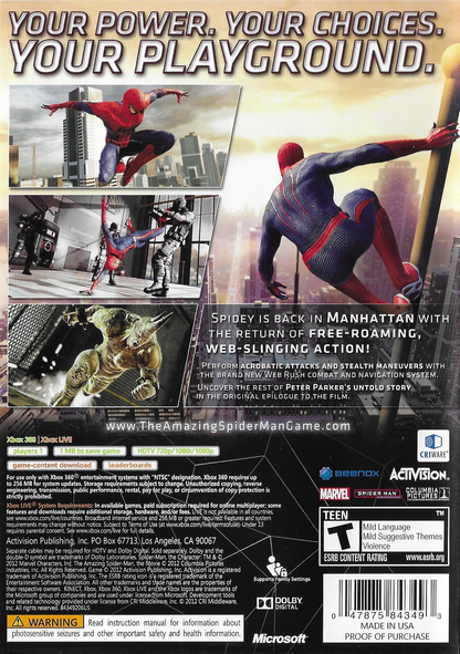 Amazing Spider-Man, The - Xbox 360