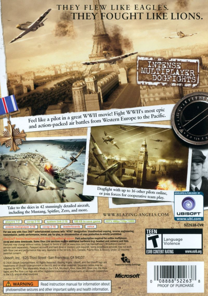 Blazing Angels: Squadrons of WWII - Xbox 360