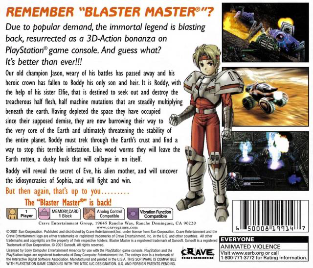 Blaster Master Blasting Again - PS1