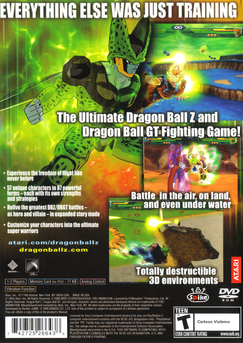 Dragon Ball Z Budokai Tenkaichi - PS2