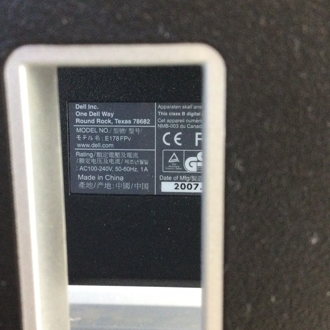 LCD Monitor DELL E178FP VGA - 17in 5:4