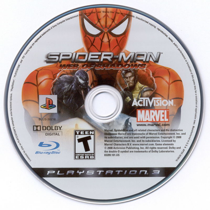 Spider-Man: Web of Shadows (PS3) - The Game Hoard
