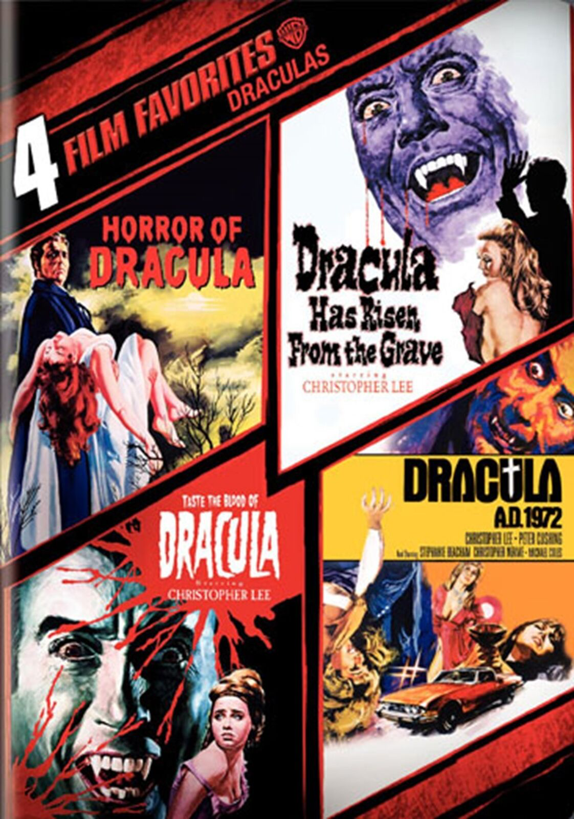 4 Film Favorites: Draculas: Horror Of Dracula / Dracula Has Risen From The Grave / Taste The Blood Of Dracula / ... - DVD