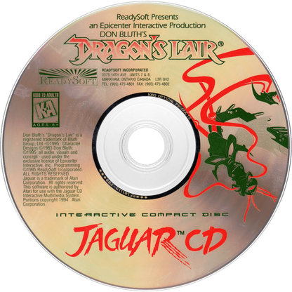 CD Dragon's Lair - Atari Jaguar