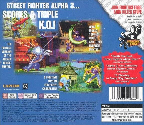 Street Fighter: Alpha 3 - PS1