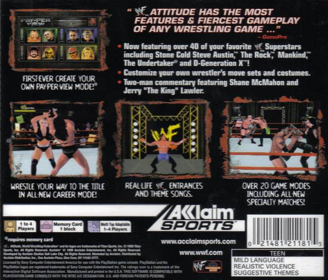 WWF Attitude - PS1