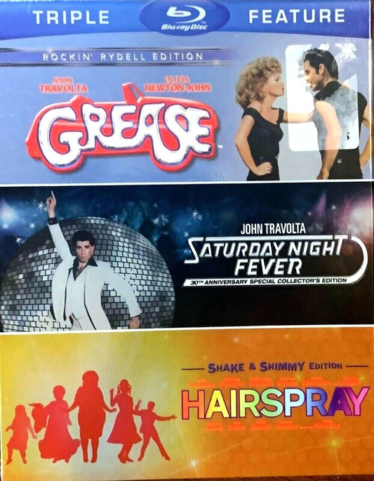 Grease (Warner Brothers/ Blu-ray) / Saturday Night Fever / Hairspray (Blu-ray) - Blu-ray Musical VAR VAR