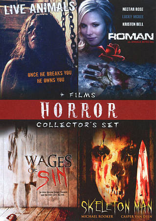 Horror Collector's Set, Vol. 3: Live Animals / Roman / Wages Of Sin / Skeleton Man - DVD