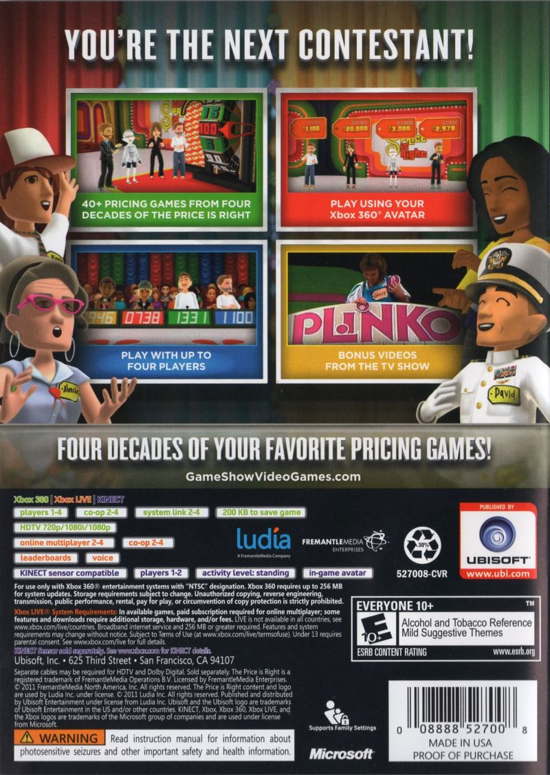 Price Is Right, The: Decades - Xbox 360