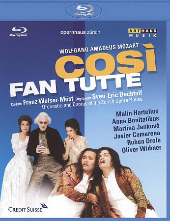 Mozart: Cosi Fan Tutte: Malin Hartelius / Anna Bonitatibus / Martina Jankova: Orchestra Of The Zurich Opera House - Blu-ray Opera UNK NR