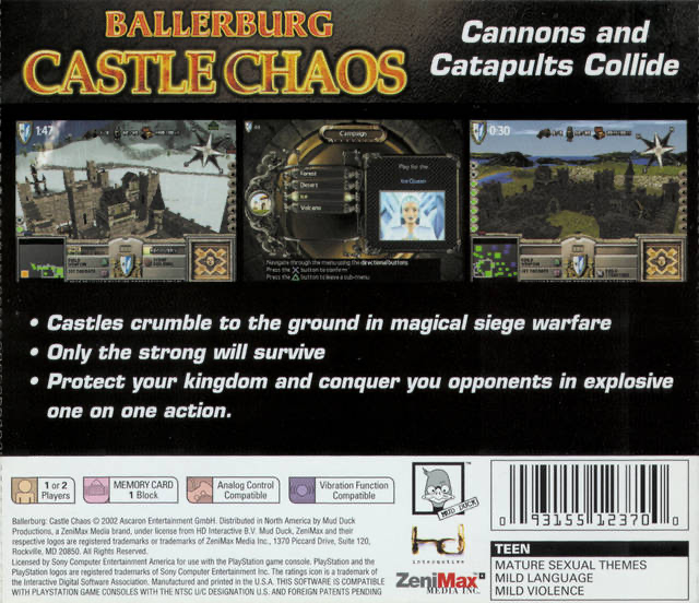 Ballerburg Castle Chaos - PS1