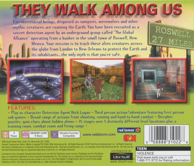 Roswell Conspiracies - PS1