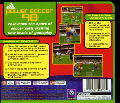 Adidas Power Soccer 98 - PS1