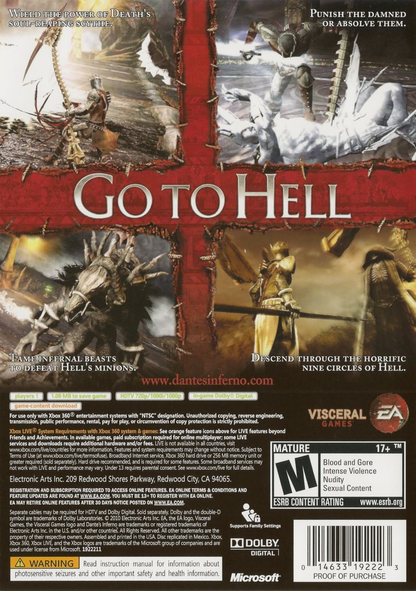 Jogo Dante's Inferno - Xbox 360 (Usado) - Elite Games - Compre na