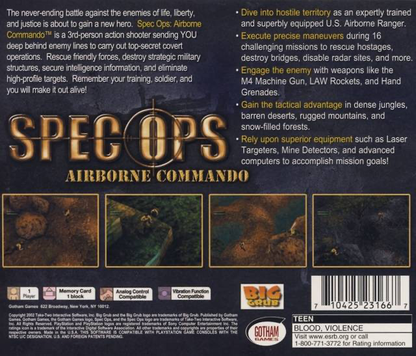 Spec Ops: Airborne Commando - PS1