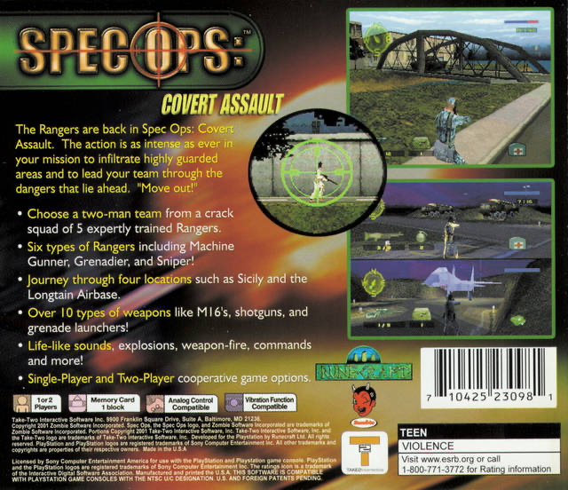 Spec Ops: Covert Assault - PS1