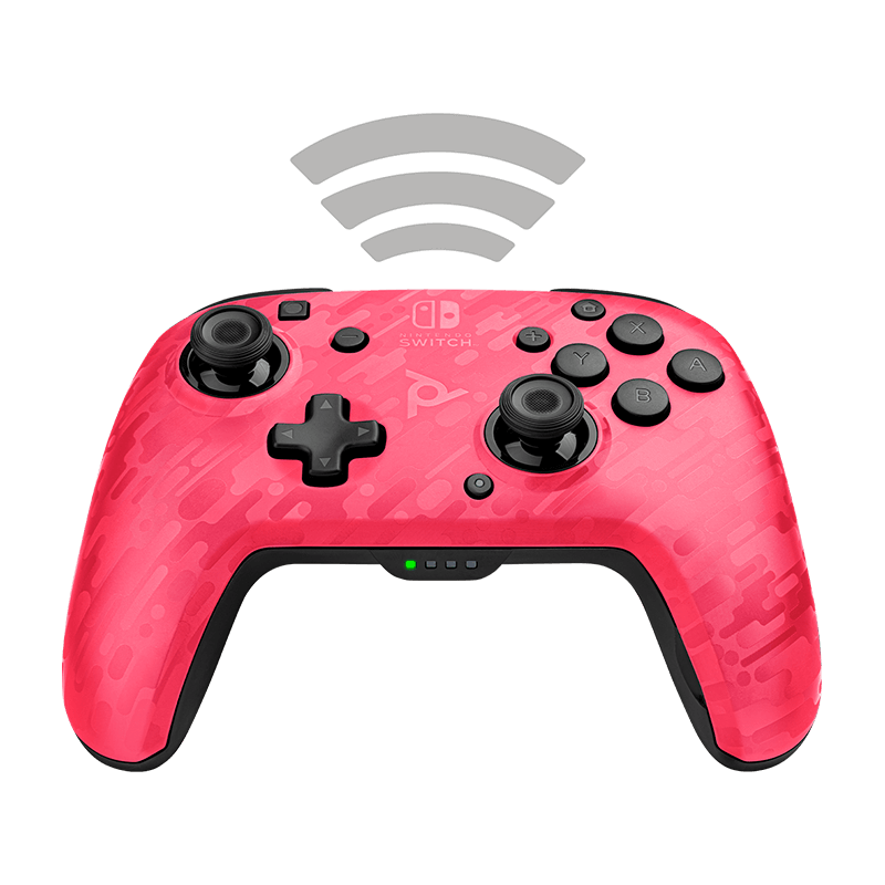PDP Faceoff Wireless Deluxe Controller Pink Camo - Switch