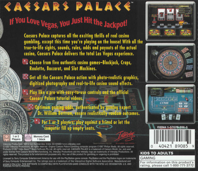 Caesar's Palace - PS1