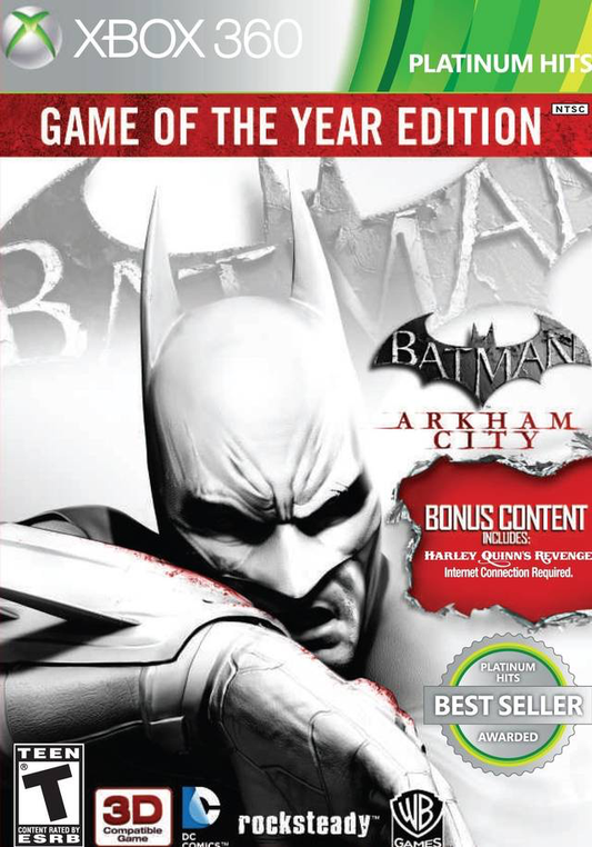 Batman: Arkham City - Game of The Year Edition - Platinum Hits - Xbox 360