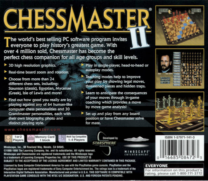 Chessmaster II  (PS1) Gameplay 