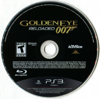 ps3 GOLDENEYE 007 RELOADED Game (Works On US Consoles) REGION FREE