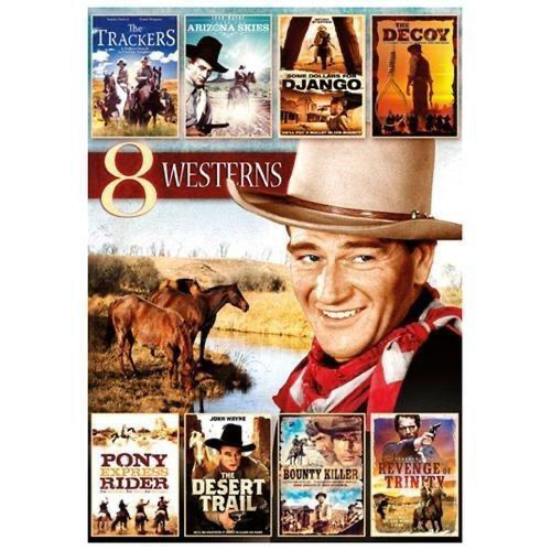 8-Movie Western Pack, Vol. 6: Trackers / 'Neath The Arizona Skies / Some Dollars For Django / Decoy Pony Express Rider / ... - DVD