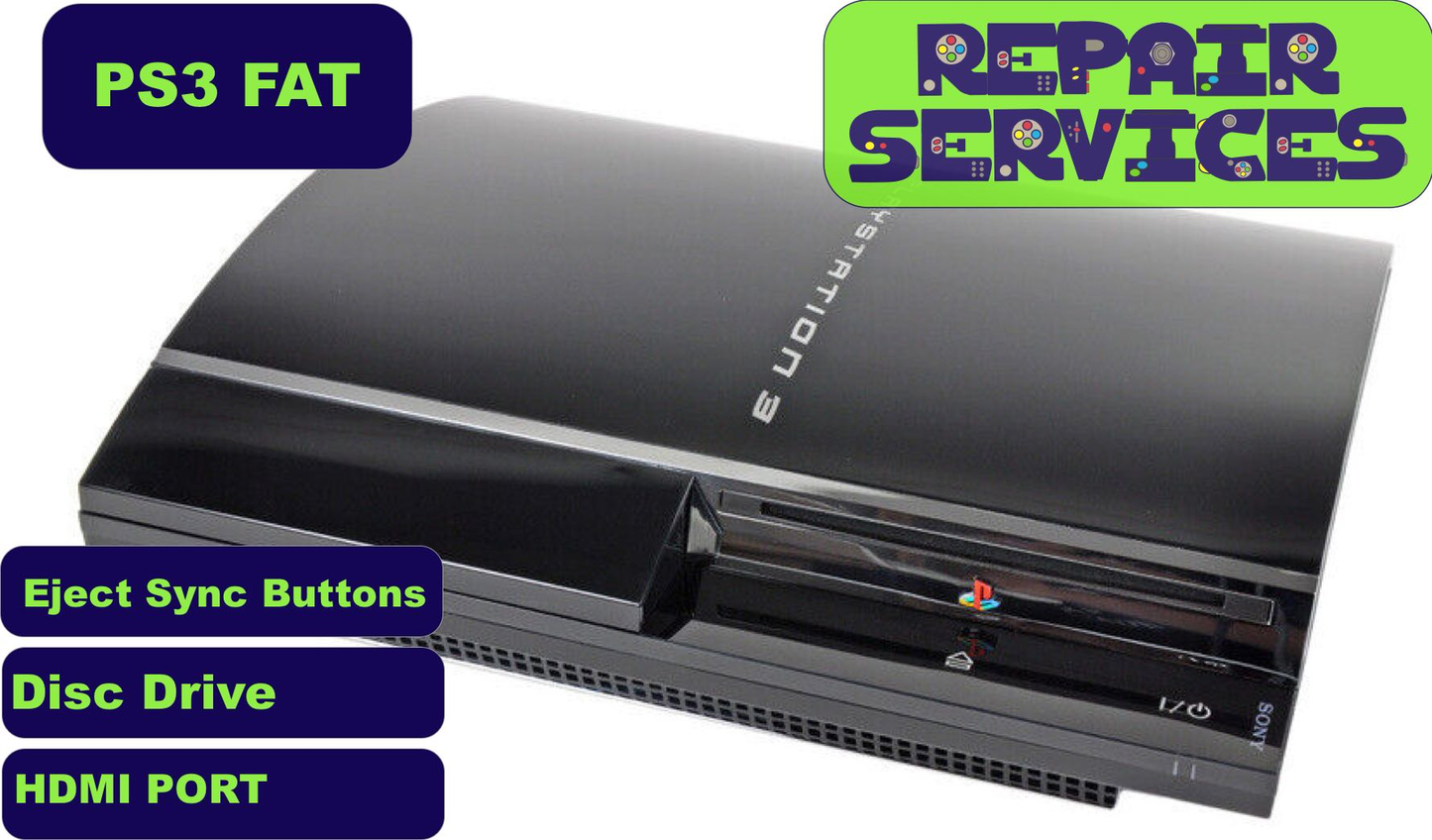 PS3 Fat Console Repair - Website Repair Service