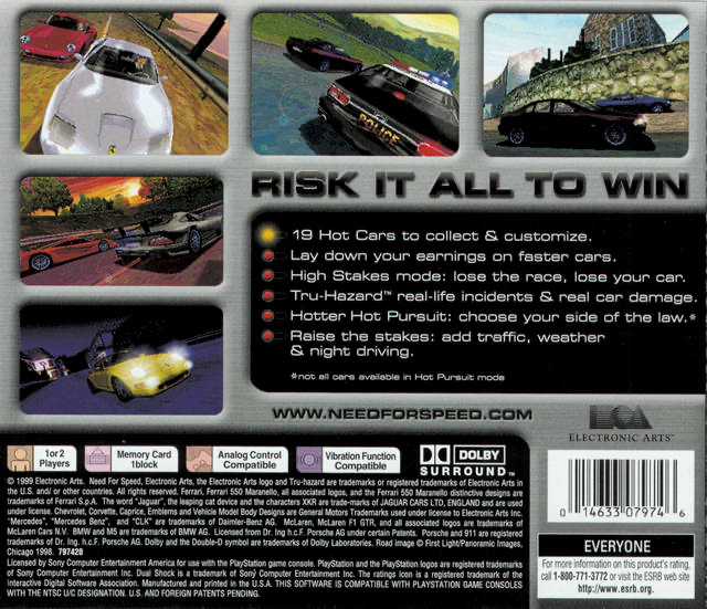 Need for Speed: High Stakes - PS1
