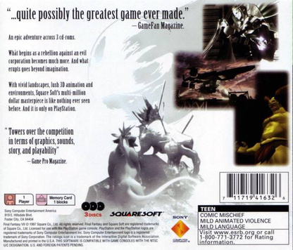 Final Fantasy VII - Greatest Hits - PS1
