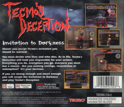 Tecmo's Deception: Invitation to Darkness - PS1