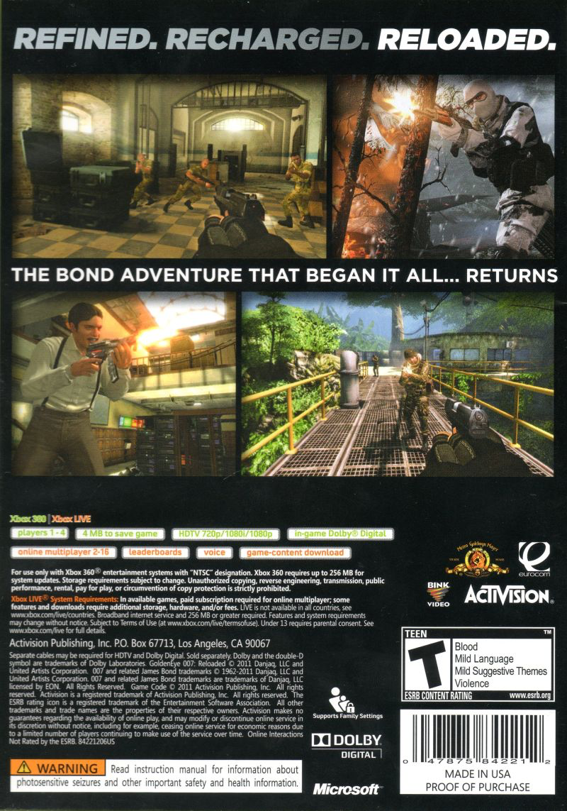 Goldeneye 007: Reloaded - Xbox 360, Xbox 360