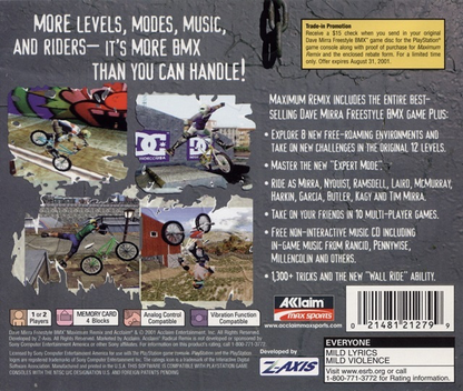 Dave Mirra Freestyle BMX: Maximum Remix - PS1