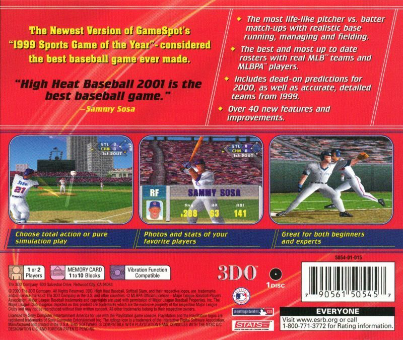 Sammy Sosa High Heat Baseball 2001 - PS1