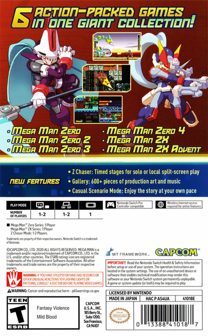 Mega Man Zero/ZX Legacy Collection - Switch